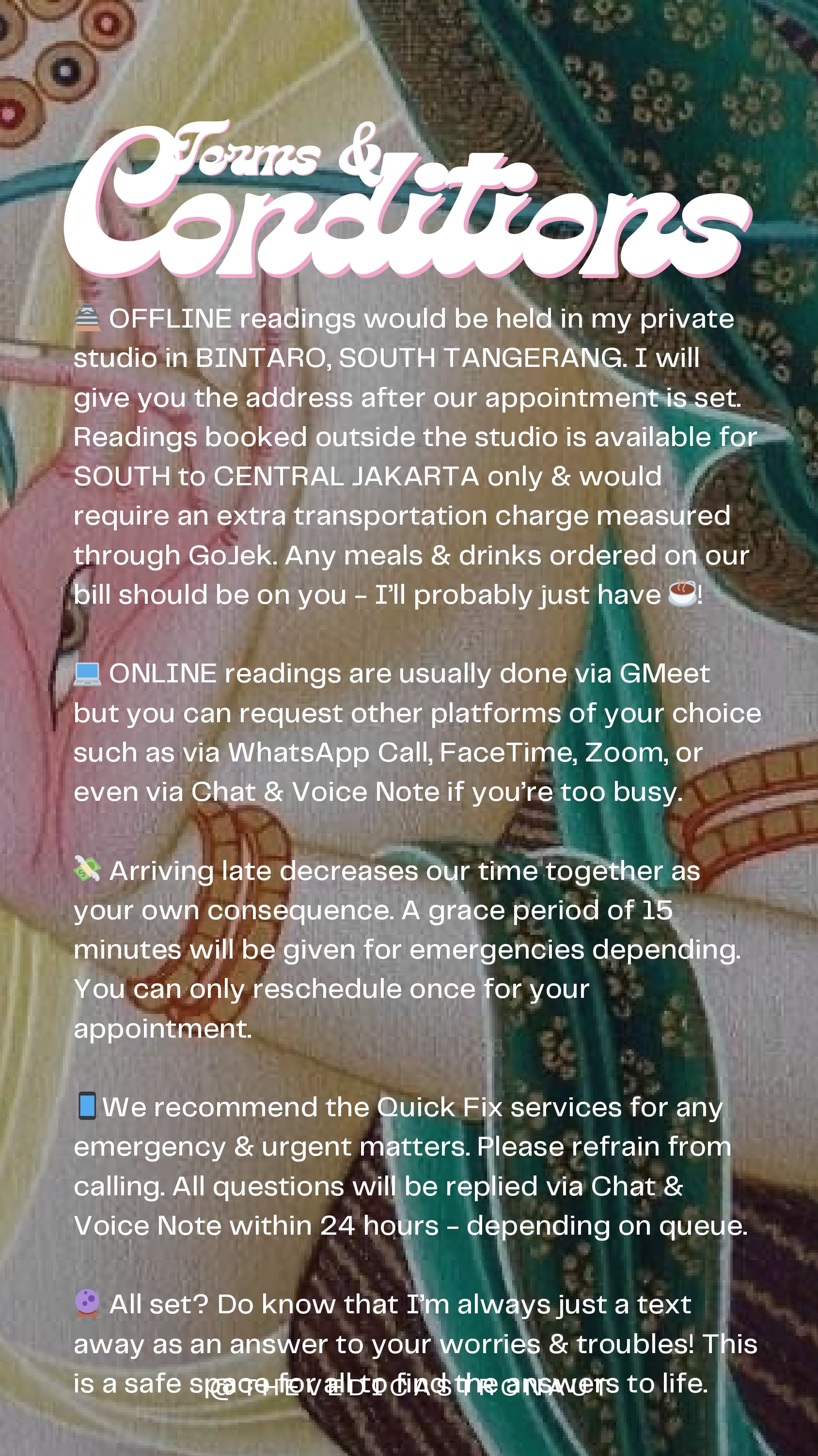 Terms and conditions page 2