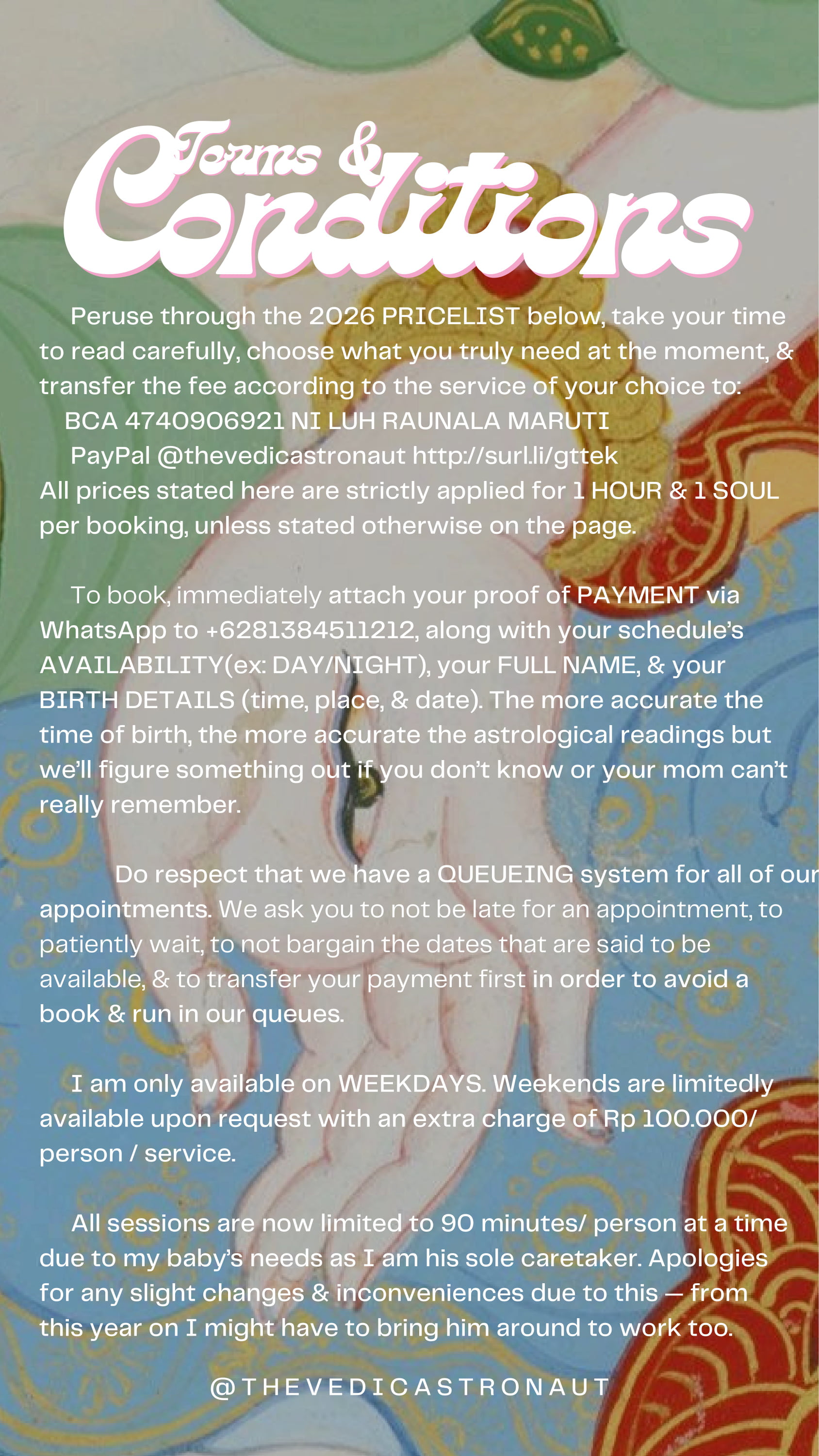 Terms and conditions page 1